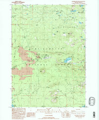 Download a high-resolution, GPS-compatible USGS topo map for Santiam Junction, OR (1988 edition)