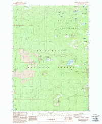 Download a high-resolution, GPS-compatible USGS topo map for Santiam Junction, OR (1988 edition)