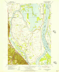 Download a high-resolution, GPS-compatible USGS topo map for Sauvie Island, OR (1956 edition)