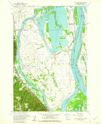 preview thumbnail of historical topo map of Multnomah County, OR in 1961