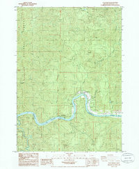 preview thumbnail of historical topo map of Douglas County, OR in 1985