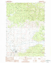 Download a high-resolution, GPS-compatible USGS topo map for Seneca, OR (1990 edition)