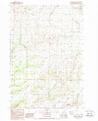 preview thumbnail of historical topo map of Wasco County, OR in 1987