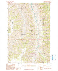 Download a high-resolution, GPS-compatible USGS topo map for Sheep Creek Divide, OR (1990 edition)
