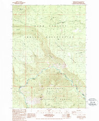 preview thumbnail of historical topo map of Jefferson County, OR in 1988