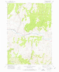 Download a high-resolution, GPS-compatible USGS topo map for Shop Gulch, OR (1977 edition)