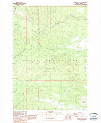 preview thumbnail of historical topo map of Wasco County, OR in 1988