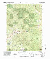 Download a high-resolution, GPS-compatible USGS topo map for Siskiyou Peak, OR (2001 edition)