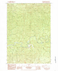 Download a high-resolution, GPS-compatible USGS topo map for Smith River Falls, OR (1985 edition)
