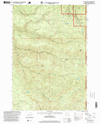 Download a high-resolution, GPS-compatible USGS topo map for Soosap Peak, OR (1999 edition)