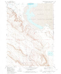 Download a high-resolution, GPS-compatible USGS topo map for Southwest Harney Lake, OR (1980 edition)