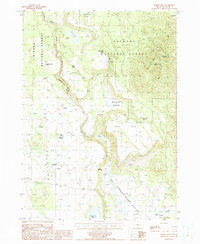 Download a high-resolution, GPS-compatible USGS topo map for Spodue Mtn, OR (1988 edition)