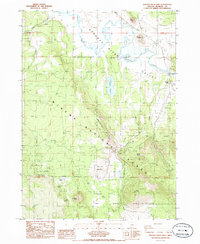 Download a high-resolution, GPS-compatible USGS topo map for Sprague River West, OR (1985 edition)