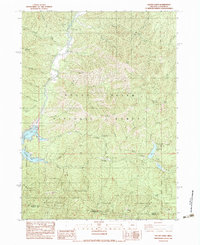 Download a high-resolution, GPS-compatible USGS topo map for Squaw Lakes, OR (1983 edition)