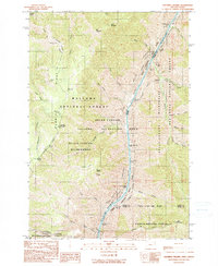 Download a high-resolution, GPS-compatible USGS topo map for Squirrel Prairie, OR (1990 edition)