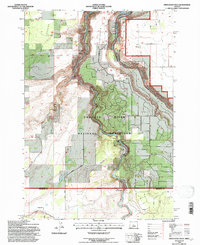 Download a high-resolution, GPS-compatible USGS topo map for Steelhead Falls, OR (1997 edition)