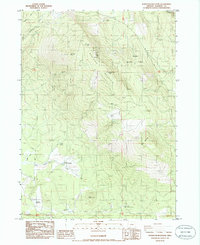 Download a high-resolution, GPS-compatible USGS topo map for Surveyor Mountain, OR (1986 edition)