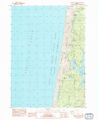 Download a high-resolution, GPS-compatible USGS topo map for Tahkenitch Creek, OR (1984 edition)