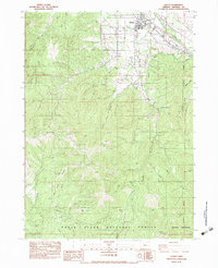 Download a high-resolution, GPS-compatible USGS topo map for Talent, OR (1983 edition)