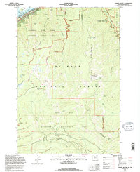 preview thumbnail of historical topo map of Multnomah County, OR in 1994