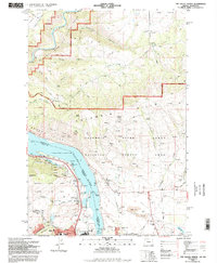 Download a high-resolution, GPS-compatible USGS topo map for The Dalles North, OR (1995 edition)