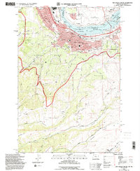 Download a high-resolution, GPS-compatible USGS topo map for The Dalles South, OR (1995 edition)