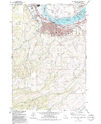 Download a high-resolution, GPS-compatible USGS topo map for The Dalles South, OR (1994 edition)