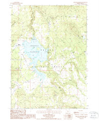 Download a high-resolution, GPS-compatible USGS topo map for Thompson Reservoir, OR (1988 edition)