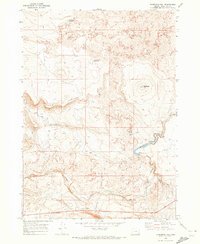Download a high-resolution, GPS-compatible USGS topo map for Threemile Hill, OR (1973 edition)