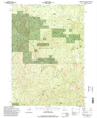 Download a high-resolution, GPS-compatible USGS topo map for Tidbits Mountain, OR (1998 edition)