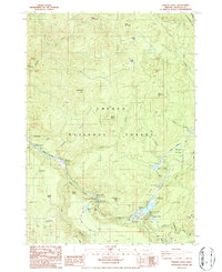 Download a high-resolution, GPS-compatible USGS topo map for Toketee Falls, OR (1986 edition)