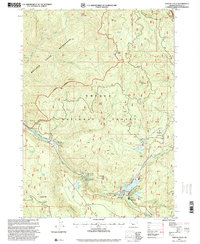 Download a high-resolution, GPS-compatible USGS topo map for Toketee Falls, OR (2000 edition)