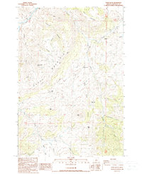 Download a high-resolution, GPS-compatible USGS topo map for Toney Butte, OR (1988 edition)