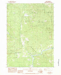 Download a high-resolution, GPS-compatible USGS topo map for Trail, OR (1983 edition)