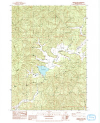 Download a high-resolution, GPS-compatible USGS topo map for Triangle Lake, OR (1984 edition)