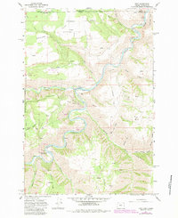Download a high-resolution, GPS-compatible USGS topo map for Troy, OR (1983 edition)