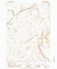 Download a high-resolution, GPS-compatible USGS topo map for Turpin Knoll, OR (1984 edition)
