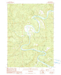 Download a high-resolution, GPS-compatible USGS topo map for Tyee, OR (1990 edition)
