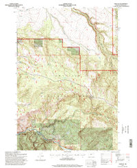 Download a high-resolution, GPS-compatible USGS topo map for Ukiah SE, OR (1998 edition)