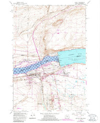 Download a high-resolution, GPS-compatible USGS topo map for Umatilla, OR (1987 edition)