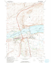 preview thumbnail of historical topo map of Umatilla, OR in 1993