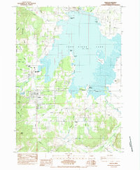 Download a high-resolution, GPS-compatible USGS topo map for Veneta, OR (1984 edition)