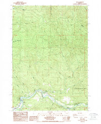 Download a high-resolution, GPS-compatible USGS topo map for Vida, OR (1988 edition)