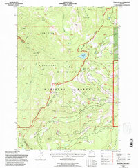 Download a high-resolution, GPS-compatible USGS topo map for Wahtum Lake, OR (1997 edition)