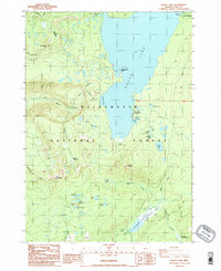 Download a high-resolution, GPS-compatible USGS topo map for Waldo Lake, OR (1986 edition)