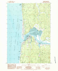 Download a high-resolution, GPS-compatible USGS topo map for Waldport, OR (1984 edition)