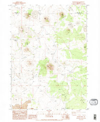 Download a high-resolution, GPS-compatible USGS topo map for Walker Butte, OR (1995 edition)