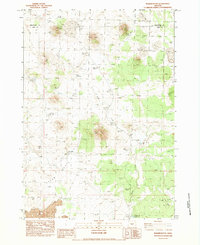 Download a high-resolution, GPS-compatible USGS topo map for Walker Butte, OR (1983 edition)