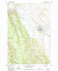 Download a high-resolution, GPS-compatible USGS topo map for Wallowa, OR (1985 edition)
