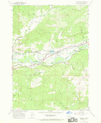 preview thumbnail of historical topo map of Lane County, OR in 1967